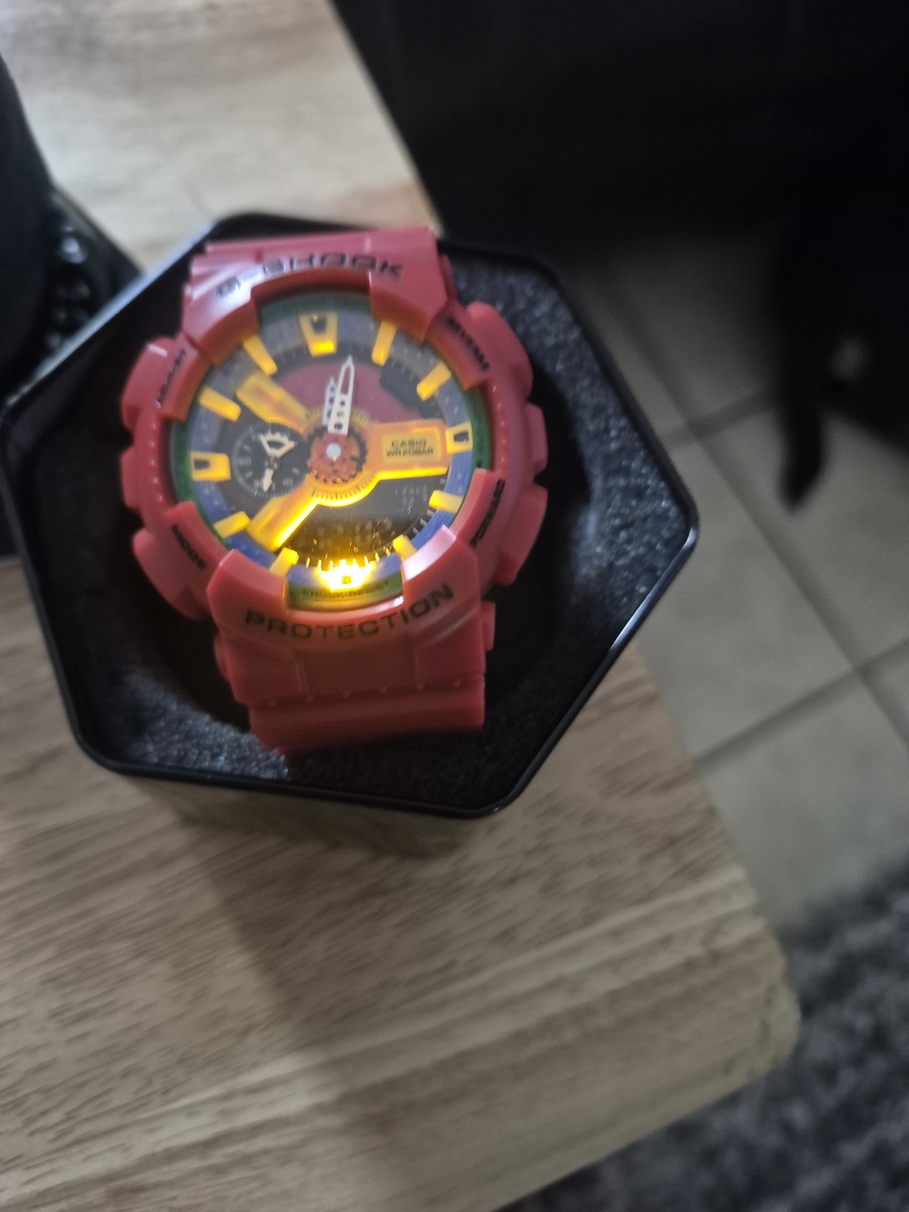 Casio G-Shock Red Multicolor Sport Watch - Picture 5 of 11